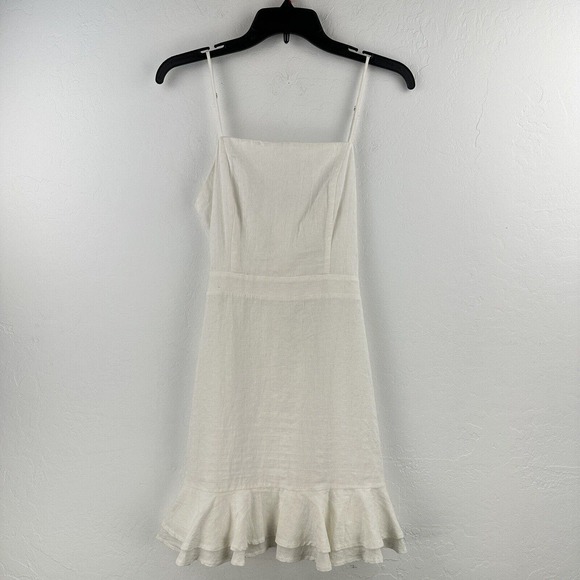 ALTAR'D STATE Mini Dress Spaghetti Strap‎ Flounce Skirt Ruffle Zip Tie M - Picture 1 of 12